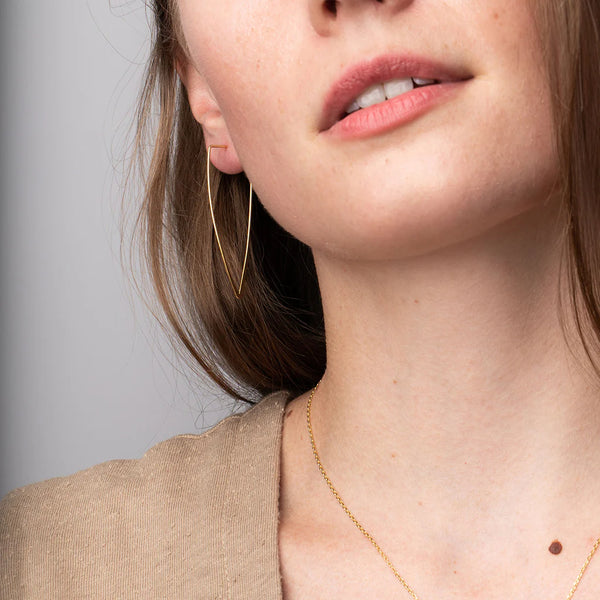 Refined Earring Collection - Galaxy Triangle/Gold Vermeil (ER006)