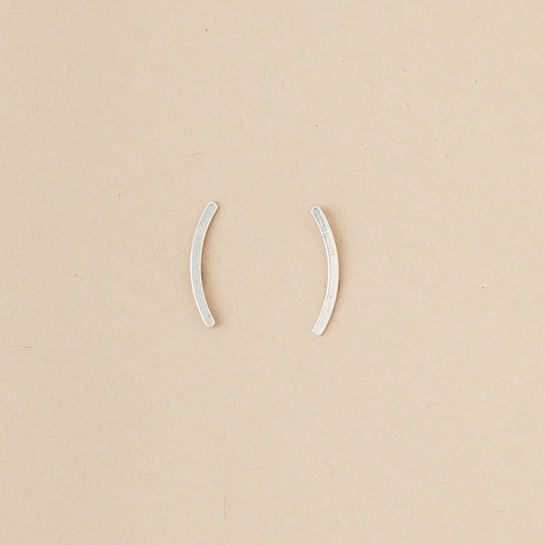 Refined Earring Collection - Comet Curve/Sterling Silver (ER011)