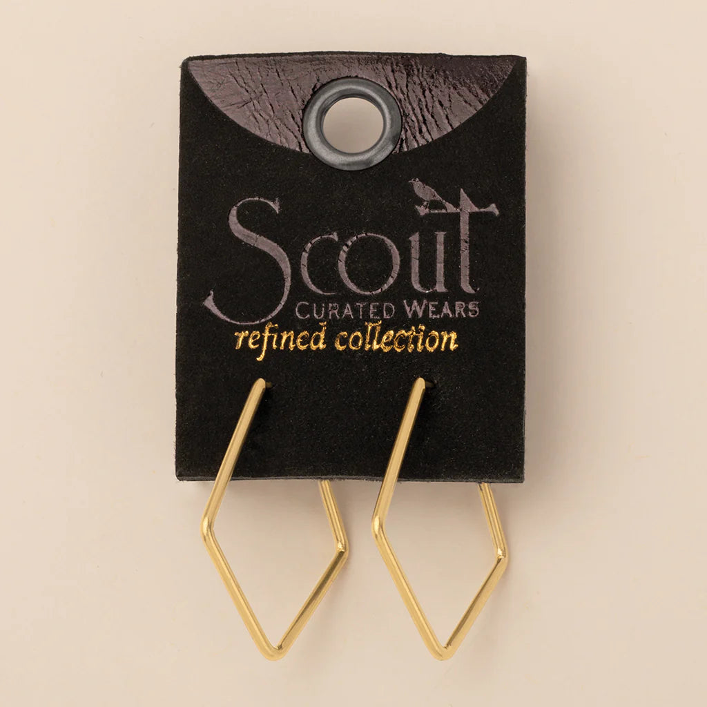 Refined Earring Collection - Orion Diamond Hoop/Gold Vermeil ER028