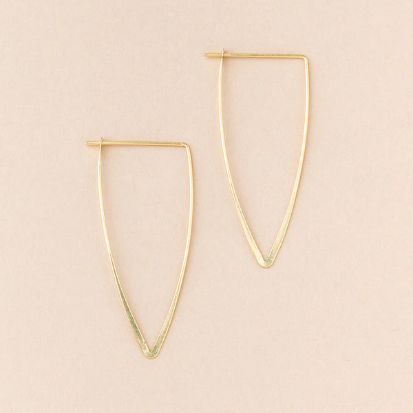 Refined Earring Collection - Galaxy Triangle/Gold Vermeil (ER006)