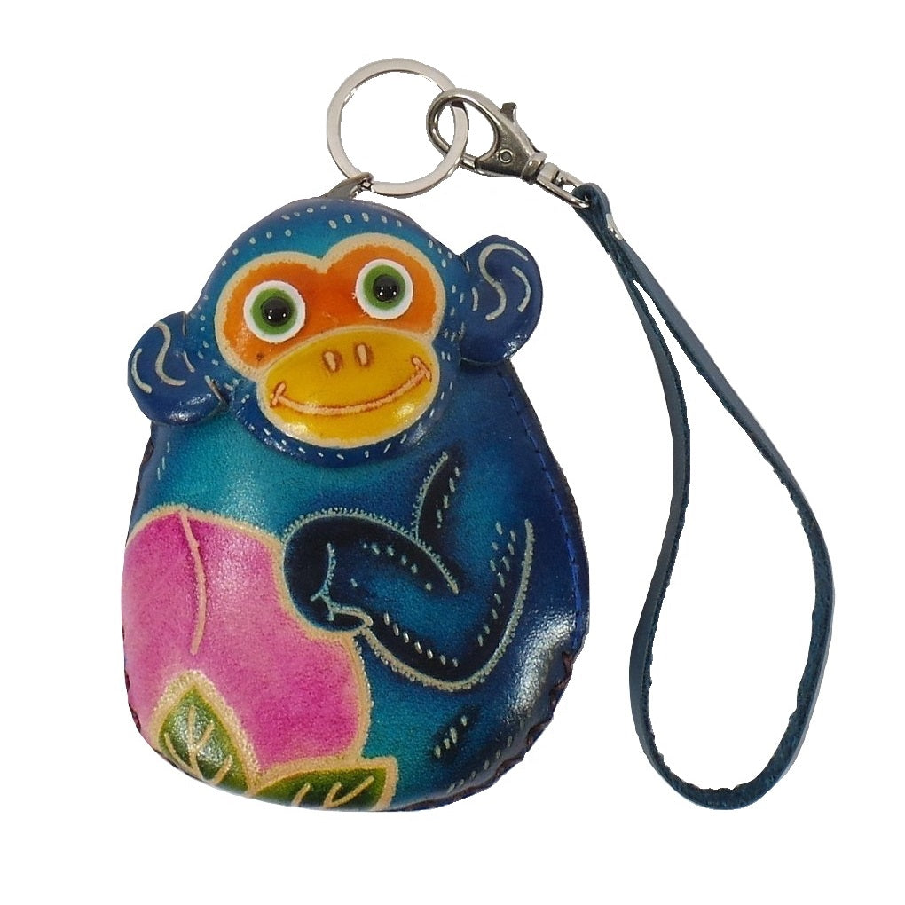 Purse with monkey discount keychain