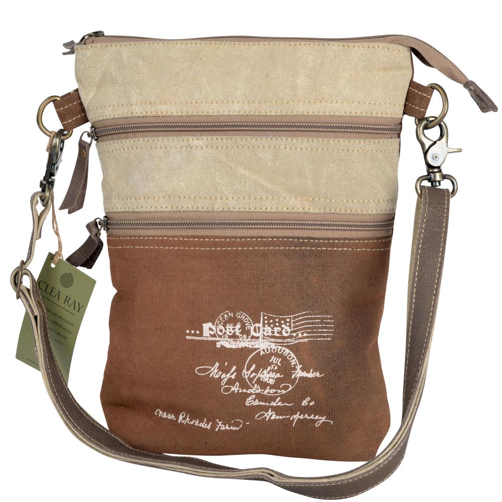 Double Zipper Postcard Crossbody (55665)