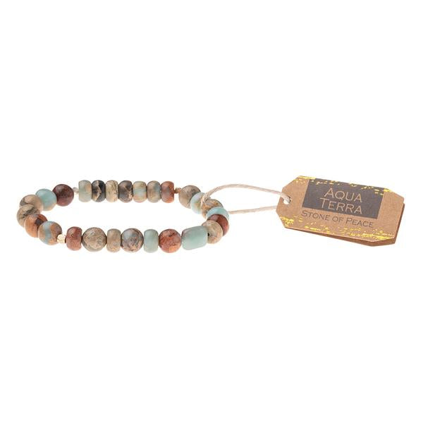 Aqua Terra Stone Bracelet - Stone of Peace (SS019)
