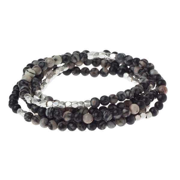 Black Network Agate - Stone of Inner Stability (SW009)