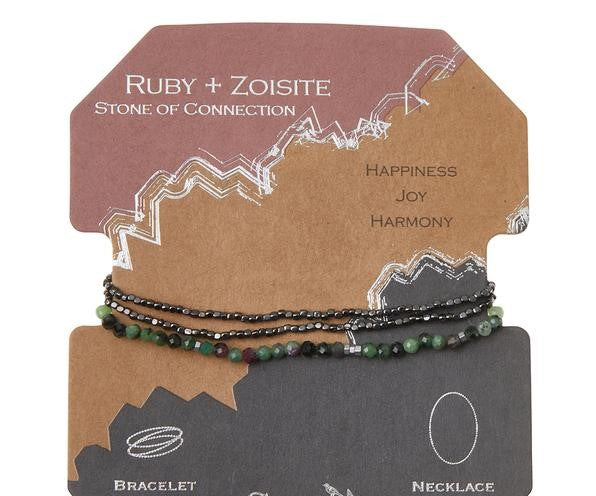 Delicate Stone Ruby Zoisite - Stone of Connection (SD025)
