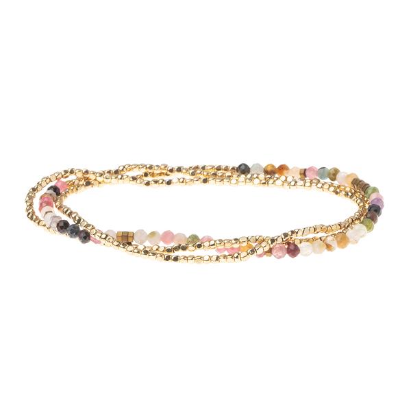 Delicate Stone Tourmaline/Gold - Stone of Healing (SD019)