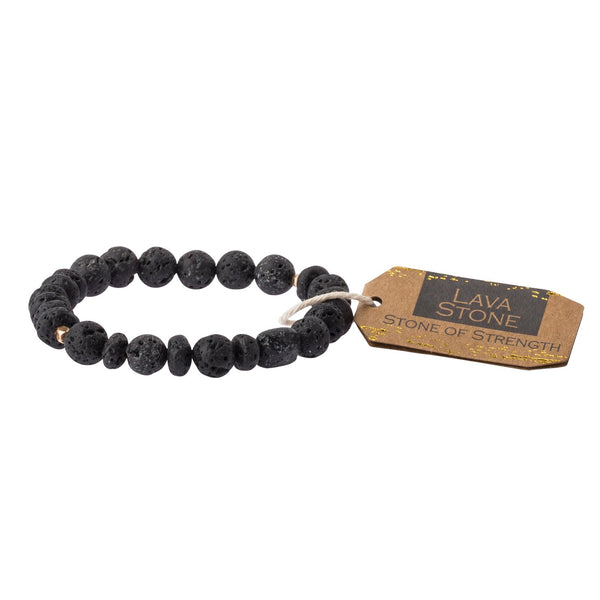 Lava Stone Bracelet-Stone of Strength (SS002)