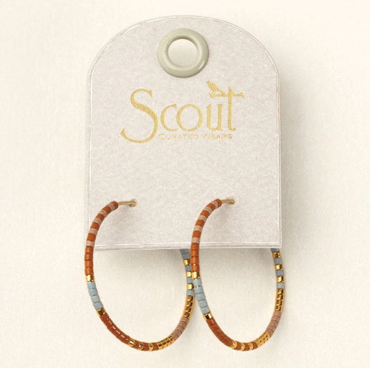 Chromacolor Miyuki Small Hoop - Desert Multi/Gold (MS003)