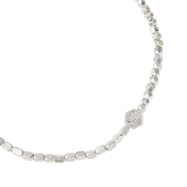 Mini Metal Stacking Bracelet - Silver (SR002)