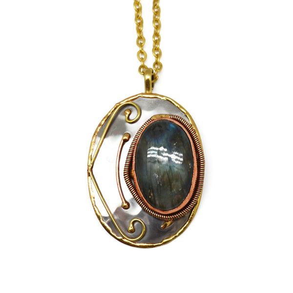 Labradorite Necklace (P2202)