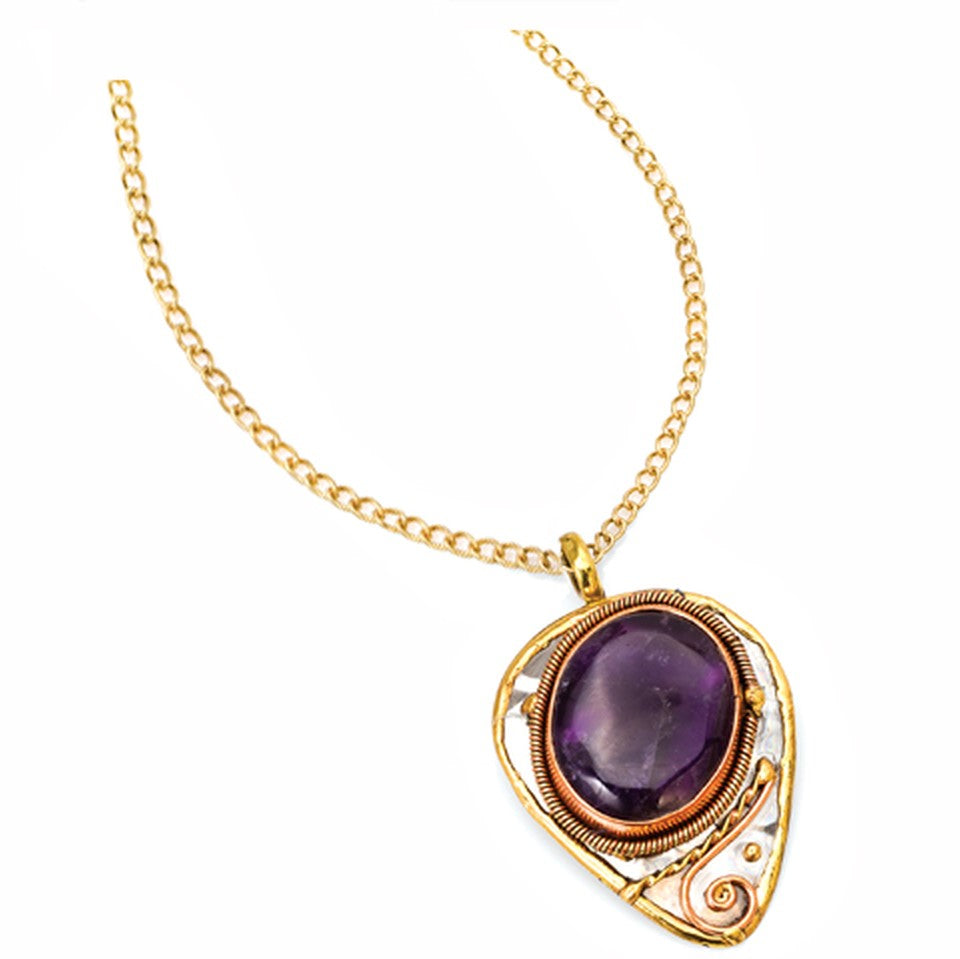 Amethyst Necklace (P2207)