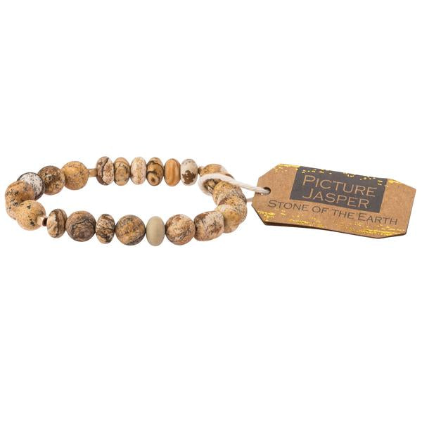 Picture Jasper Stone Bracelet - Stone of the Earth (SS009)