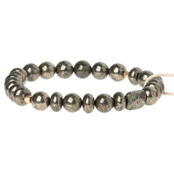 Pyrite Stone Bracelet - Stone of Energy (SS016)
