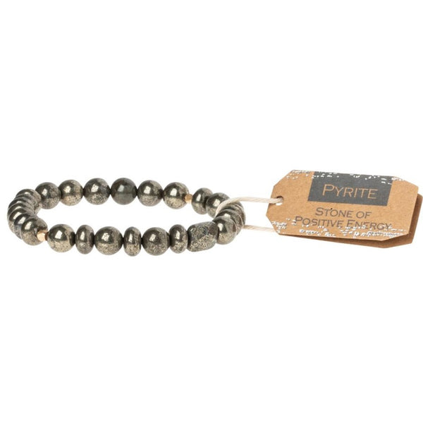 Pyrite Stone Bracelet - Stone of Energy (SS016)