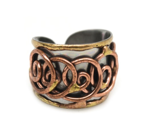 Mixed Metal Cuff Ring (R003)