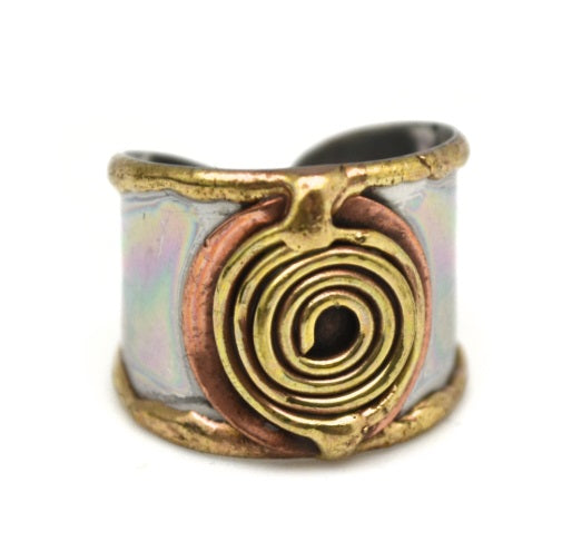 Mixed Metal Cuff Ring (R007)
