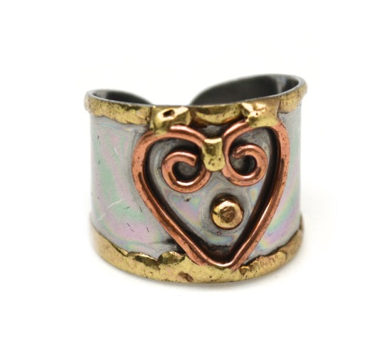 Mixed Metal Cuff Ring (R008)