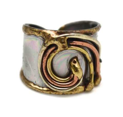 Mixed Metal Cuff Ring  (R009)