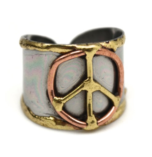 Mixed Metal Cuff Ring (R012)
