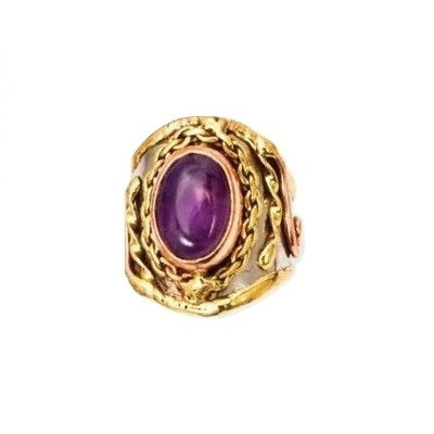 Amethyst Cuff Ring (R2207)