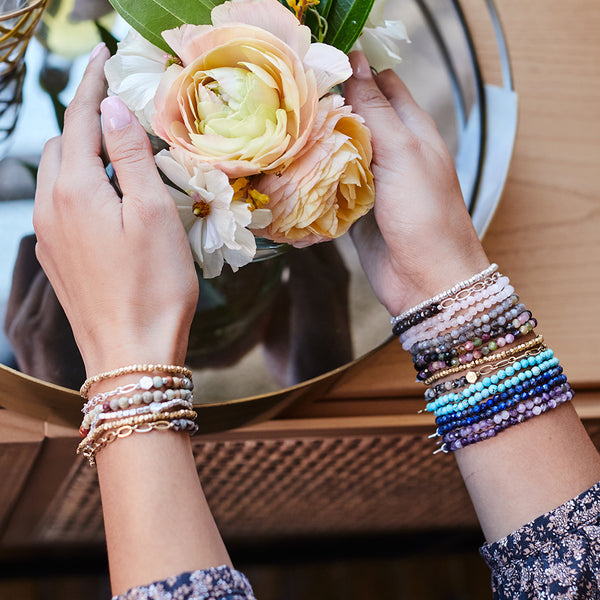 Mini Metal Stacking Bracelet - Gold (SR001)