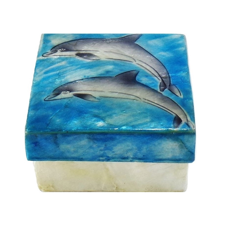 Dolphin jewelry box top