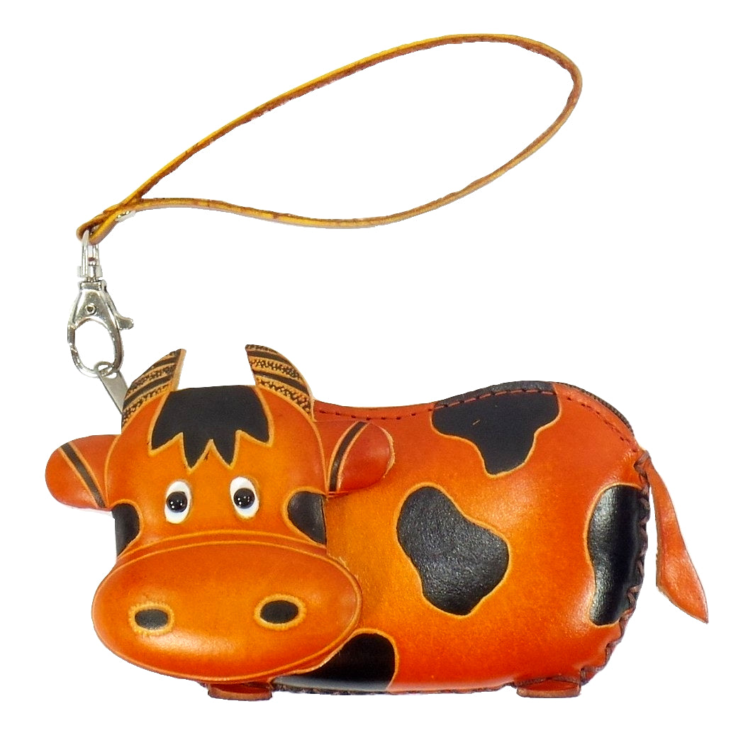 Cow coin purse shop