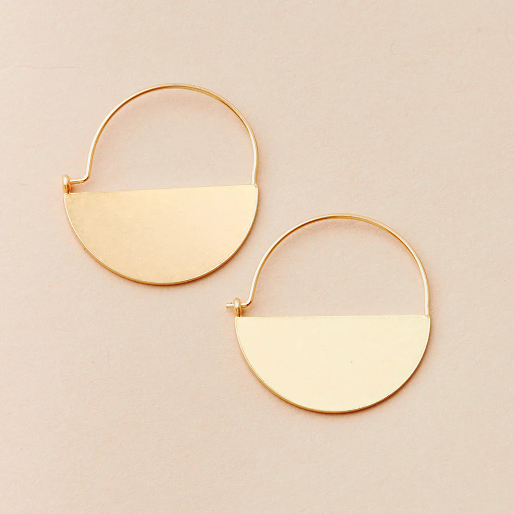 Refined Earring Collection - Lunar Hoop/Gold Vermeil (ER016)