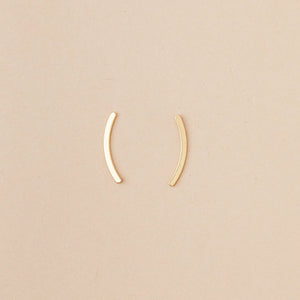Refined Earring Collection - Comet Curve/Gold Vermeil (ER012)