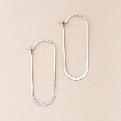 Refined Earring Collection - Cosmic Oval/Sterling Silver (ER007)
