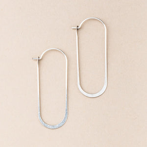 Refined Earring Collection - Cosmic Oval/Sterling Silver (ER007)