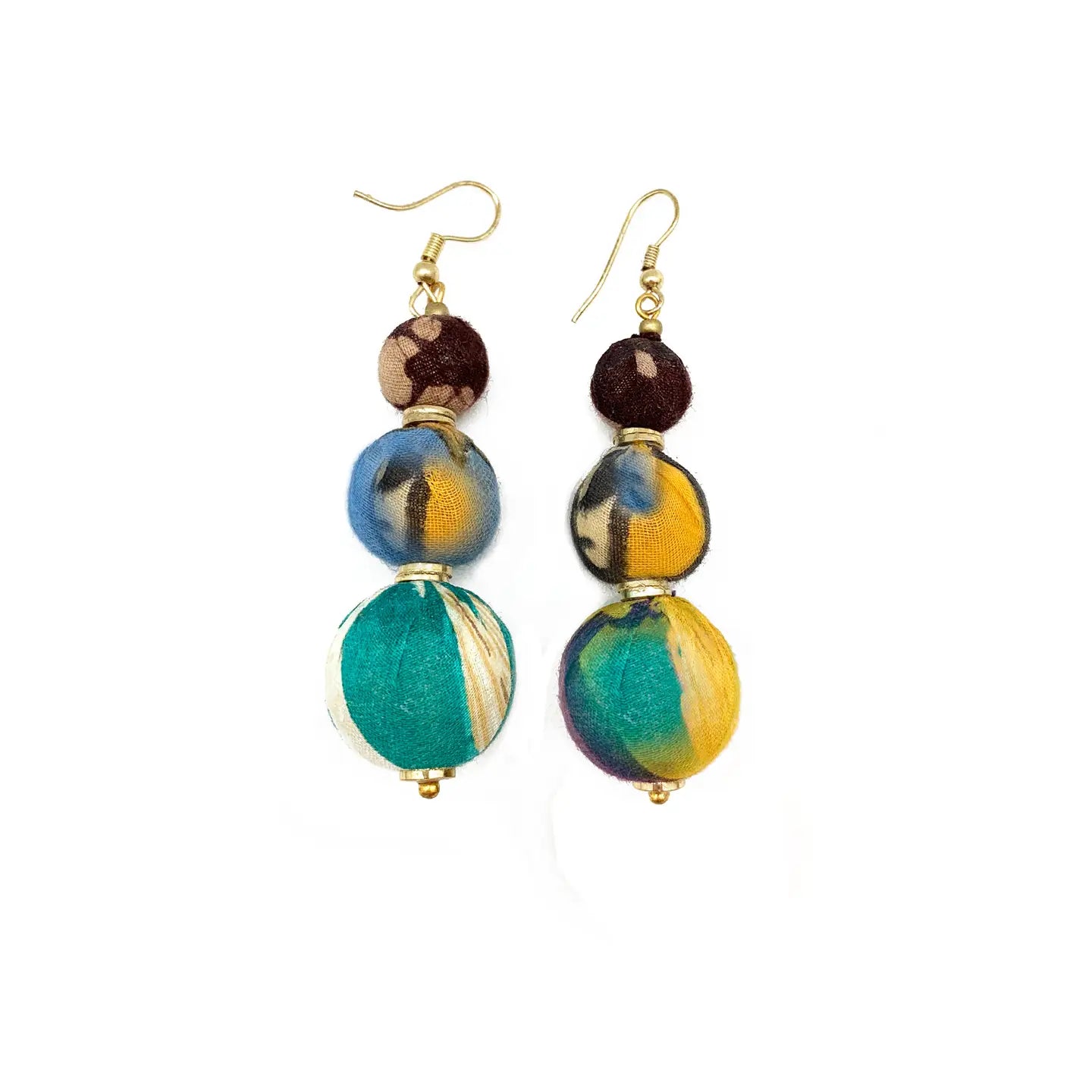 Aasha Kantha Handcrafted Graduated Circles Earrings (E5069)