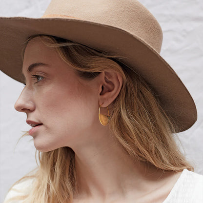 Refined Earring Collection - Lunar Hoop/Gold Vermeil (ER016)