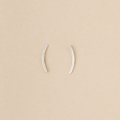 Refined Earring Collection - Comet Curve/Sterling Silver (ER011)