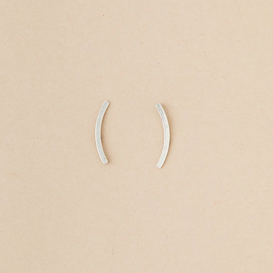 Refined Earring Collection - Comet Curve/Sterling Silver (ER011)