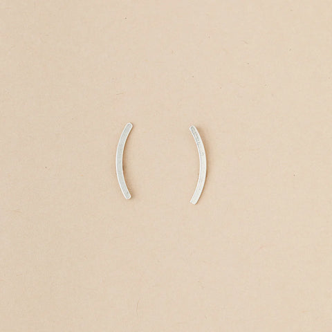 Refined Earring Collection - Comet Curve/Sterling Silver (ER011)