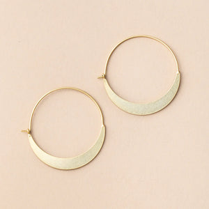 Refined Earring Collection - Crescent Hoop/Gold Vermeil (ER002)