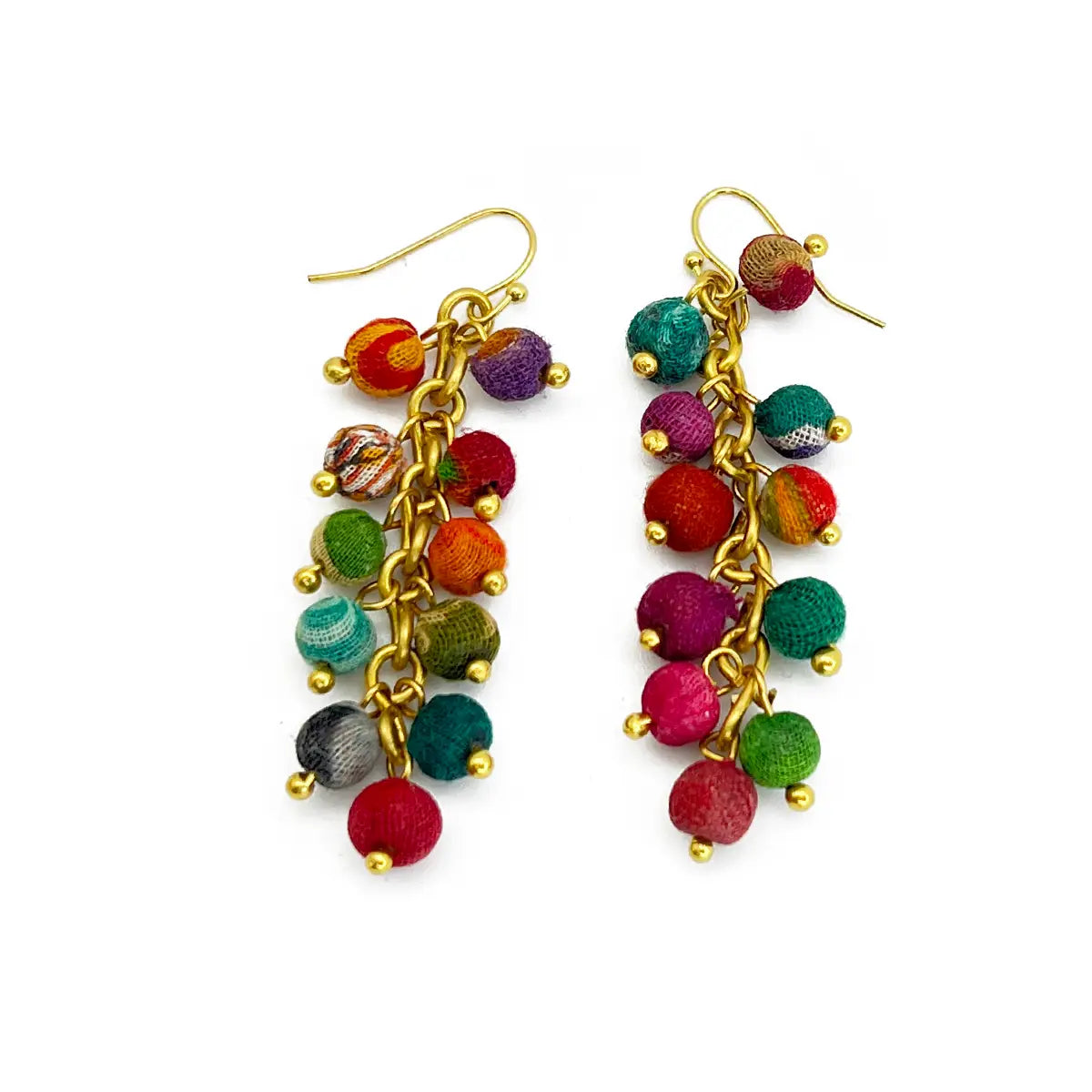 Aasha Waterfall Beaded Earrings (E5100)