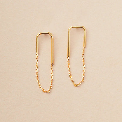 Refined Earring Collection - Filament Stud/Gold Vermeil (ER022)