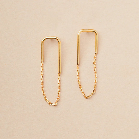 Refined Earring Collection - Filament Stud/Gold Vermeil (ER022)