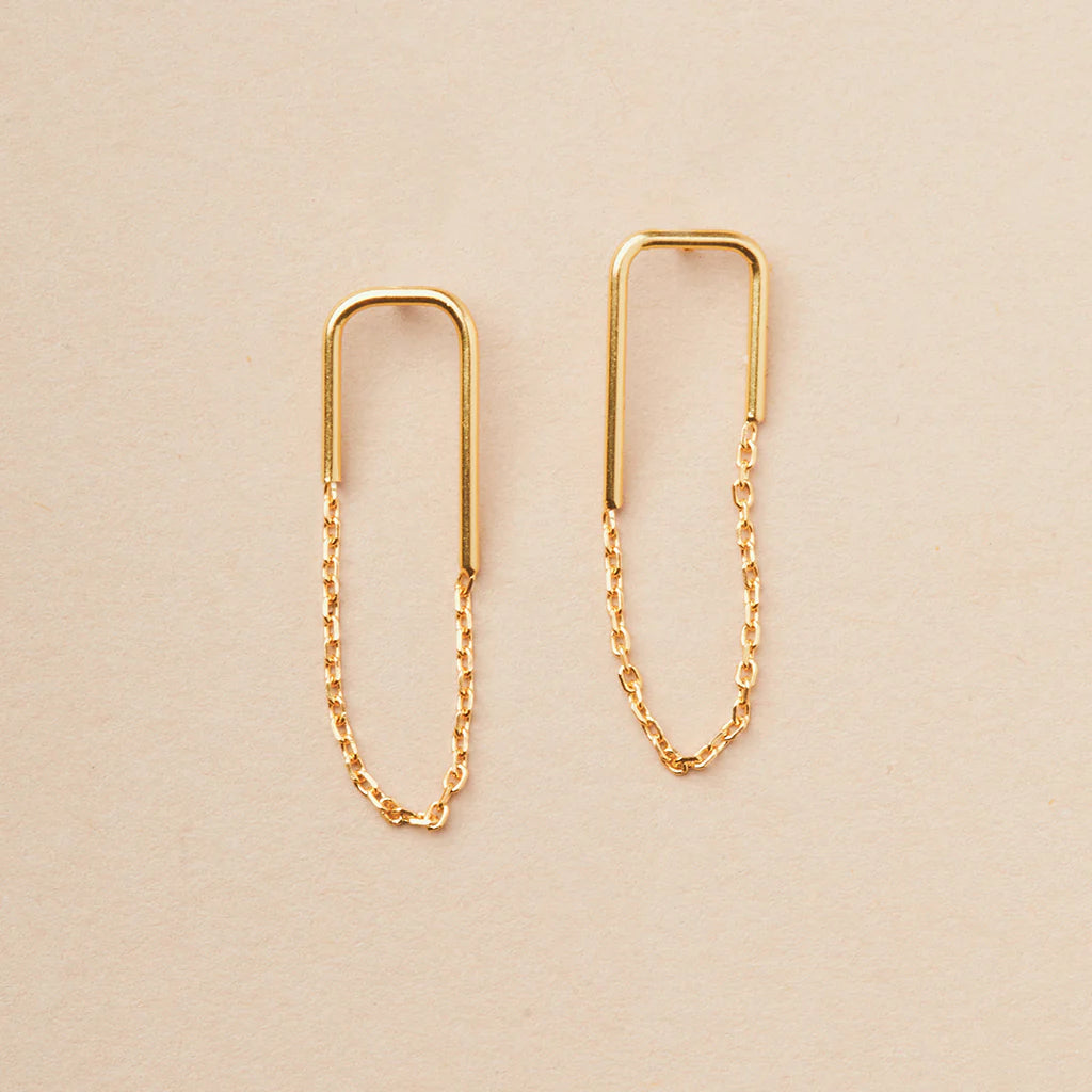 Refined Earring Collection - Filament Stud/Gold Vermeil (ER022)