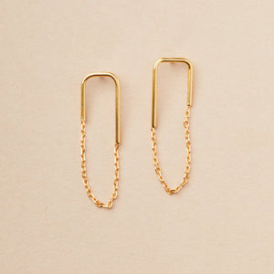 Refined Earring Collection - Filament Stud/Gold Vermeil (ER022)