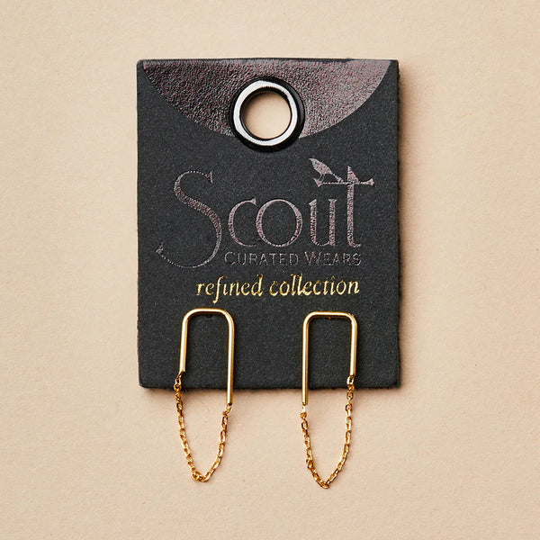 Refined Earring Collection - Filament Stud/Gold Vermeil (ER022)