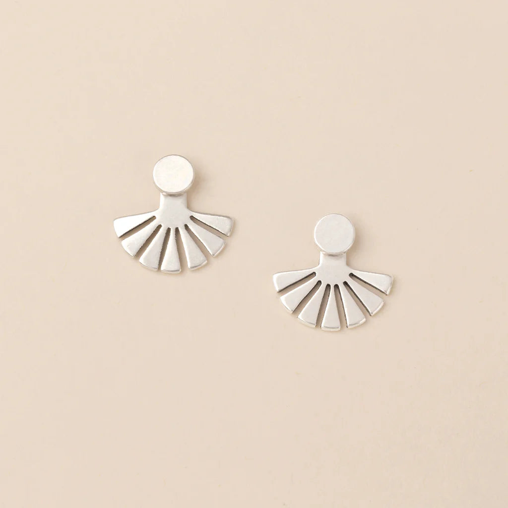 Refined Earring Collection - Sunburst Ear Jacket/Sterling Silver (ER025)