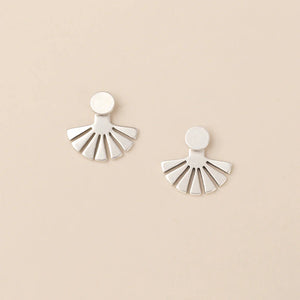 Refined Earring Collection - Sunburst Ear Jacket/Sterling Silver (ER025)
