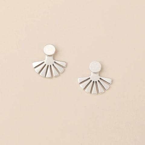 Refined Earring Collection - Sunburst Ear Jacket/Sterling Silver (ER025)