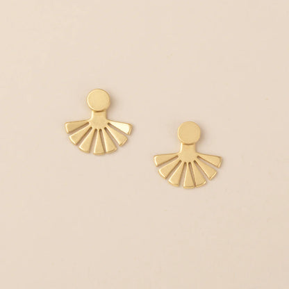 Refined Earring Collection - Sunburst Ear Jacket/Gold Vermeil (ER026)