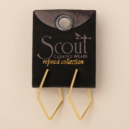 Refined Earring Collection - Orion Diamond Hoop/Gold Vermeil ER028