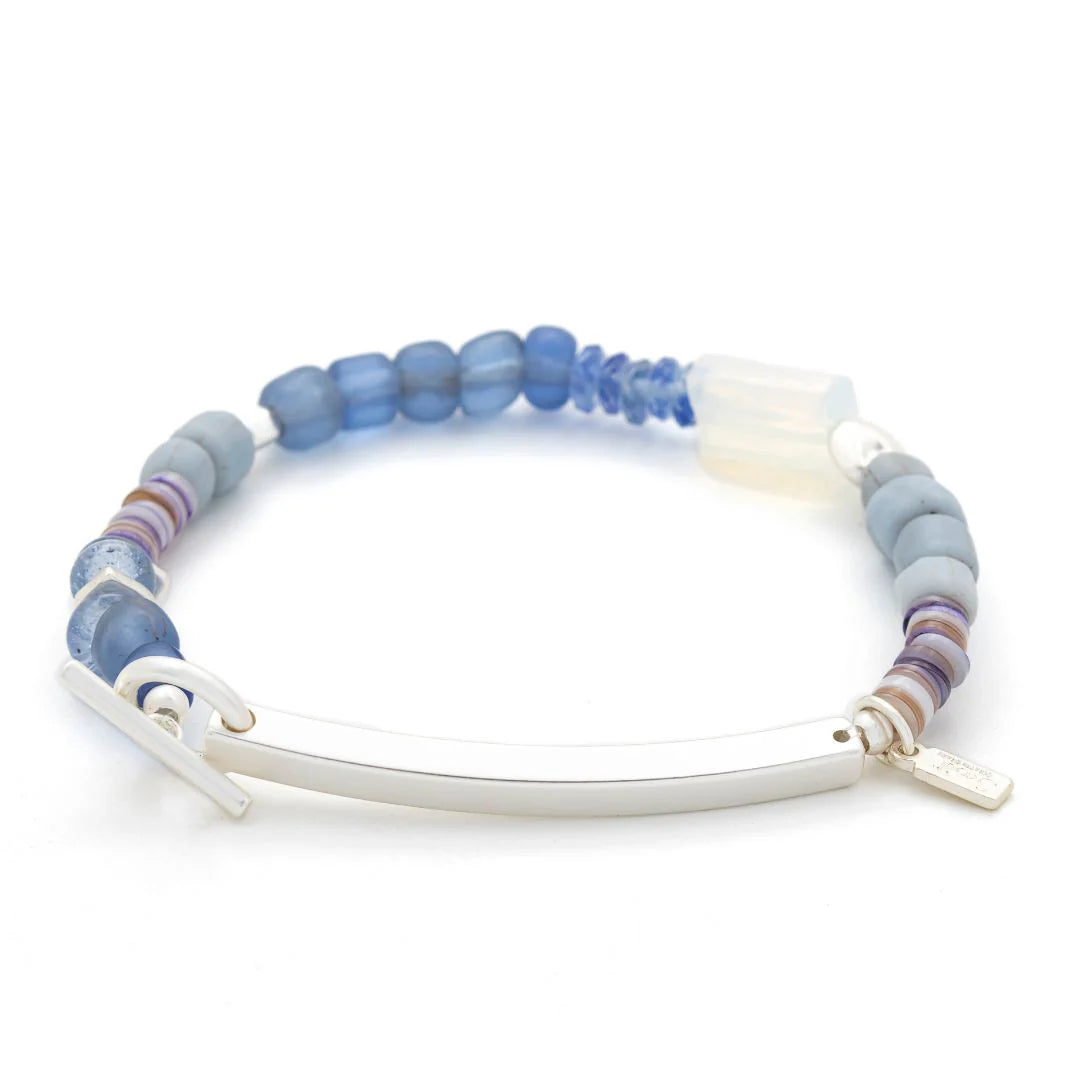 Hidden Message Bracelet - Strong/Opalite/Silver (HM012)