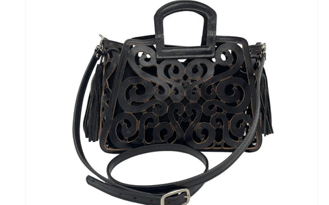 Musical Notes Cross Body Bag (Leather)